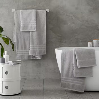 Zero Twist Cotton Towel | Silver