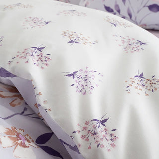 Catherine Lansfield Isadora Floral Reversible Duvet Cover Lilac