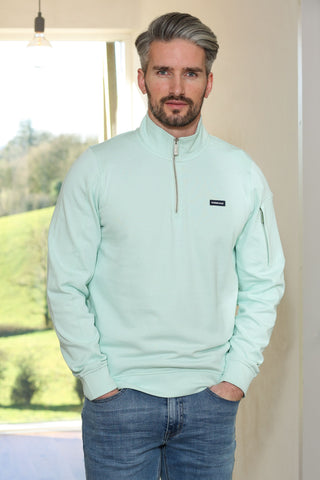 Julien Half Zip | Pale Green