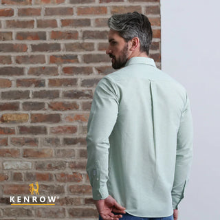 Jagger Oxford Sleeve Shirt | Green Melange