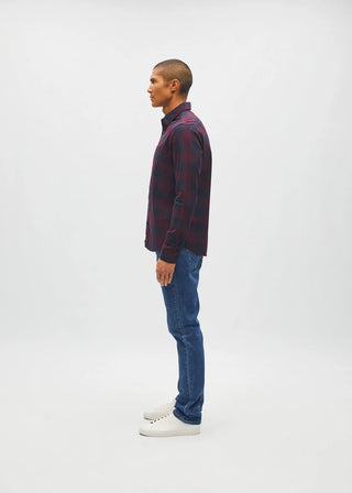 Jessie Shirt | Burgundy Check