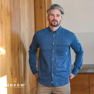 Keenan Denim Shirt | Mid Blue