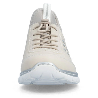 Nikita Slip on Bungee Lace Shoe | Silver