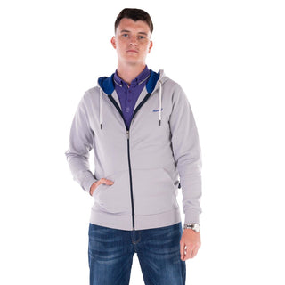 Abraham Zip Hood | Silver Grey