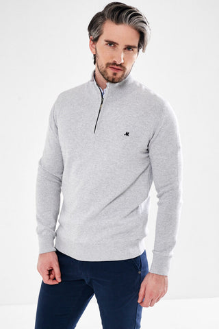 Altis 1/2 Zip Knit | Optic Grey