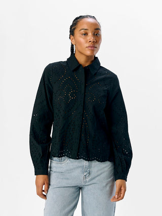 Bitten Long Sleeve Shirt | Black