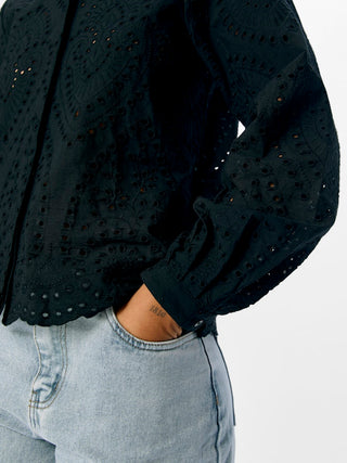 Bitten Long Sleeve Shirt | Black