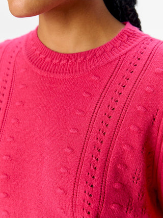 Jinge Long Sleeve Jumper | Raspberry Sorbet