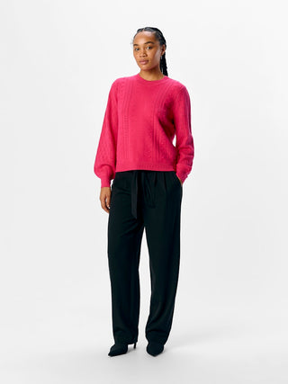 Jinge Long Sleeve Jumper | Raspberry Sorbet