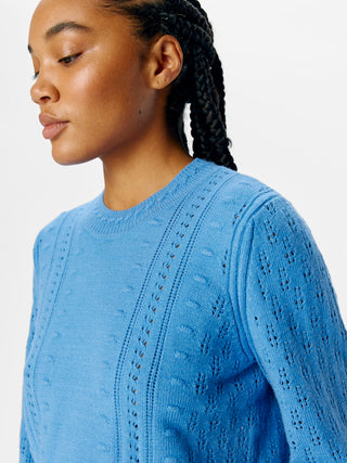 Jinge Long Sleeve Jumper | Cornflower Blue