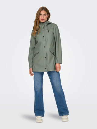 Leslie Raincoat | Agave Green