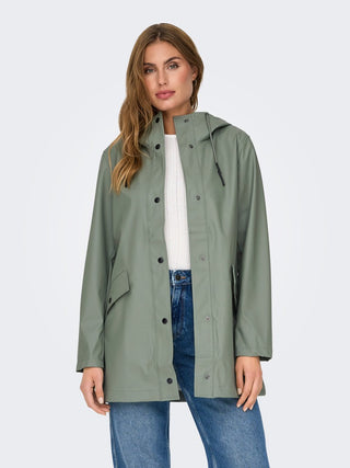 Leslie Raincoat | Agave Green
