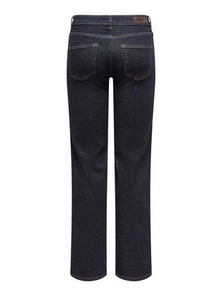 Blush Mid Straight Jean | Dark Blue Denim Rise