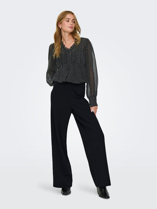 Bremen Mid Waist Trousers | Black