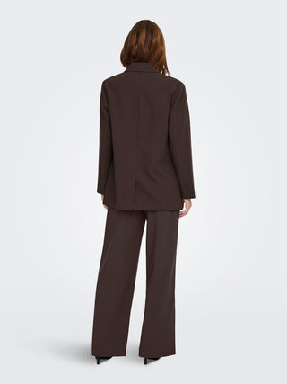 Linda Raven Long Sleeve Boyfriend Blazer | Coffee Bean