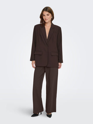 Linda Raven Long Sleeve Boyfriend Blazer | Coffee Bean