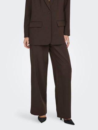Linda Raven High Waist Straight Pants | Coffee Bean