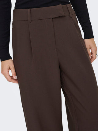 Linda Raven High Waist Straight Pants | Coffee Bean