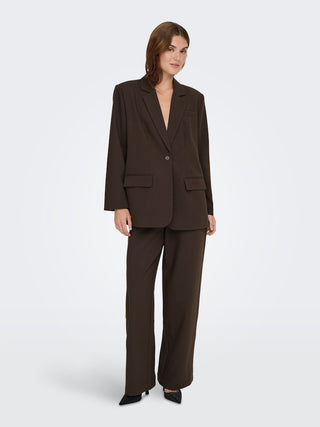 Linda Raven High Waist Straight Pants | Coffee Bean