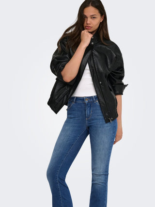 Blush Mid Flared Jean | Medium Blue Denim