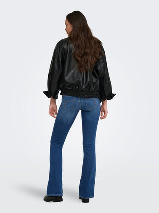 Blush Mid Flared Jean | Medium Blue Denim