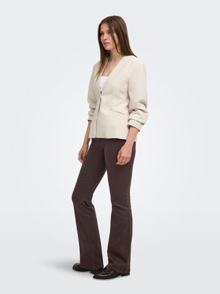 Blush Mid Flared Jean | Black Coffee