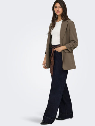 Maddison Blush High Waist Wide Jean | Dark Blue Denim
