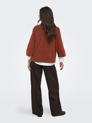 Simoni 3/4 Pullover Knit | Picante