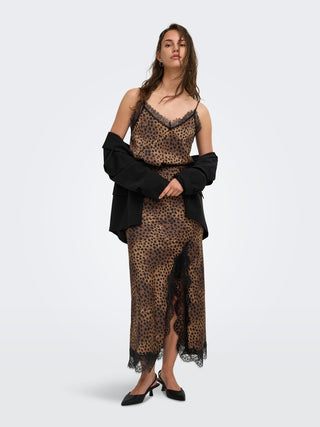Menus Strap Lace Top | Leopard