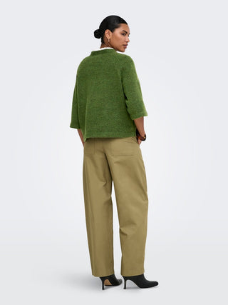 Simoni 3/4 Pullover Knit | Forest Green