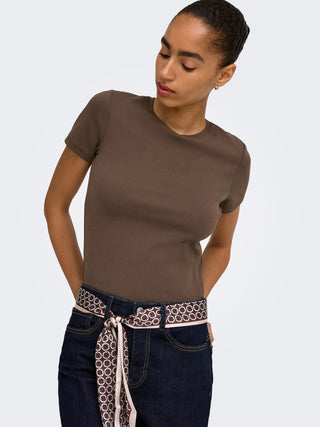 Riley Short Sleeve Top | Chocolate Martini
