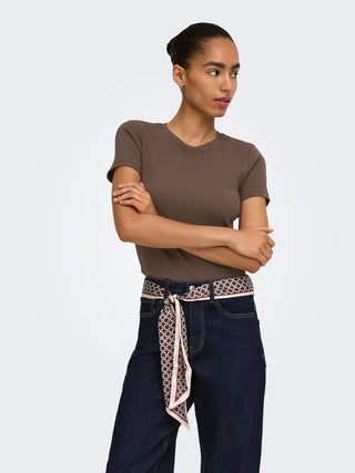 Riley Short Sleeve Top | Chocolate Martini