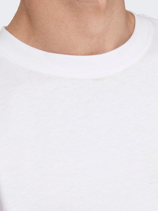Fred Short Sleeve Tee | Bright White