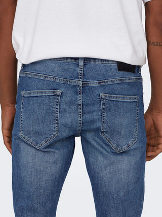 Weft Mid Rise Regular Jean | Medium Blue Denim
