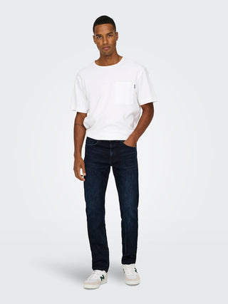 Weft Mid Rise Regular Jean | Blue Black