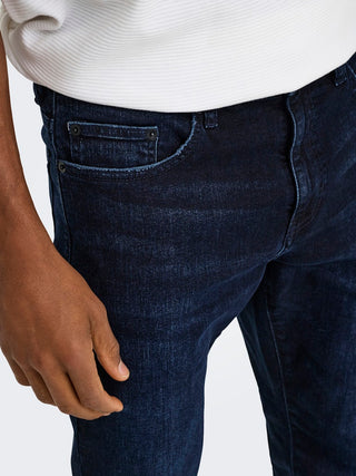 Weft Mid Rise Regular Jean | Blue Black
