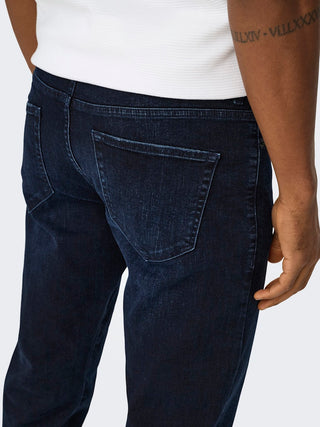 Weft Mid Rise Regular Jean | Blue Black