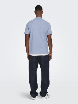 Fletcher Slim Short Sleeve Polo | Marina