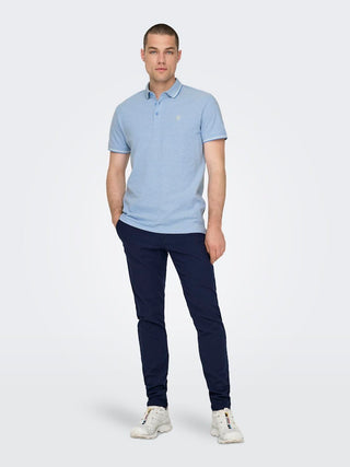 Fletcher Slim Short Sleeve Polo | Marina