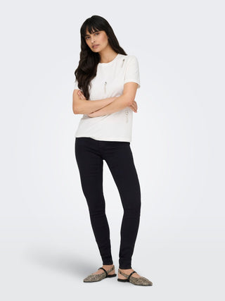 Rain Regular Waist Skinny Leg Jeans | Black