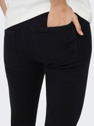 Rain Regular Waist Skinny Leg Jeans | Black