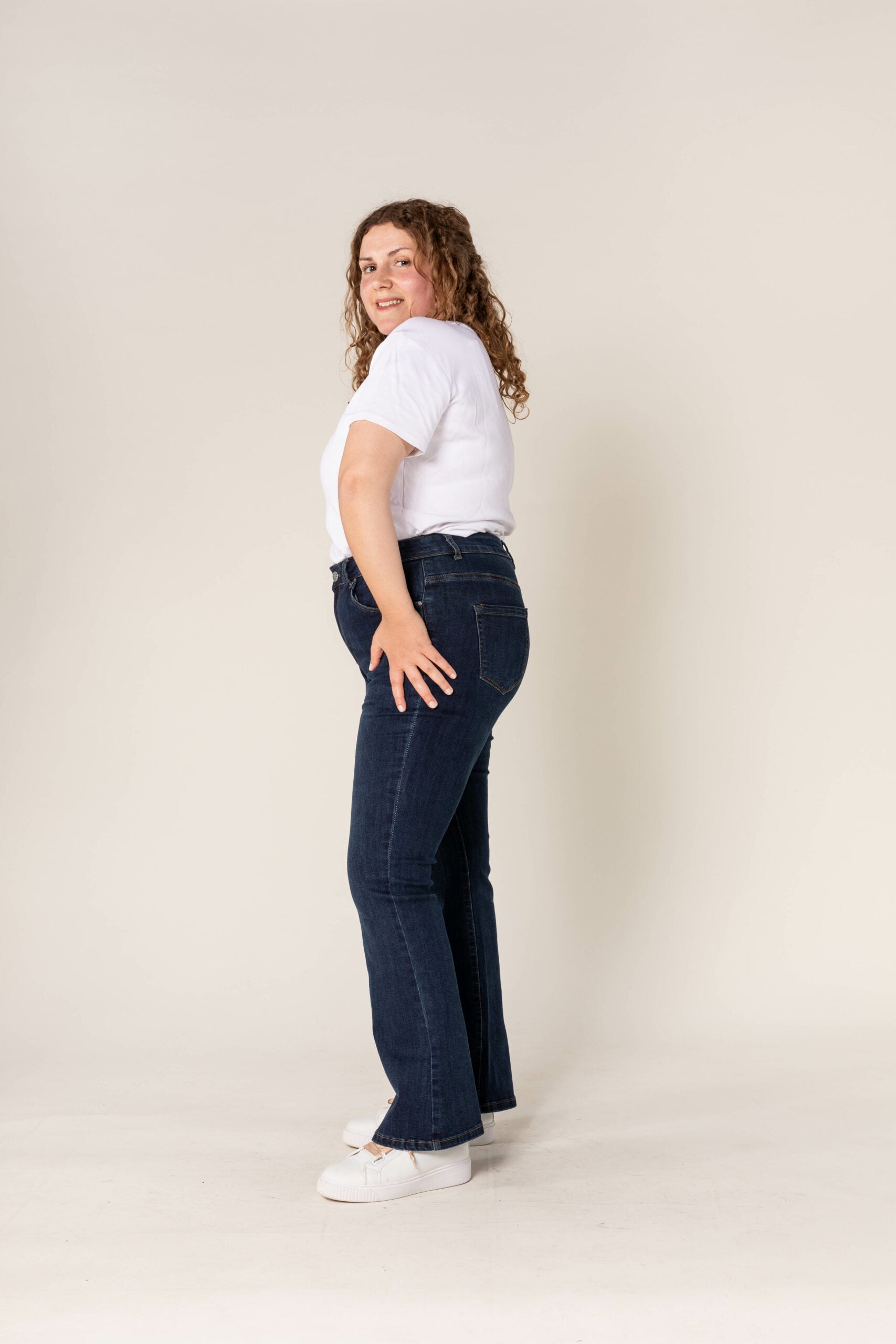 Nina Carter P201 Women's Jeans Large Sizes L-5XL Bootcut High