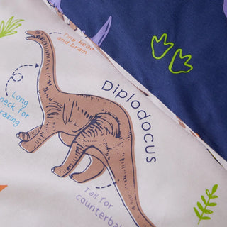Catherine Lansfield Prehistoric Dinosaurs Duvet Cover Natural