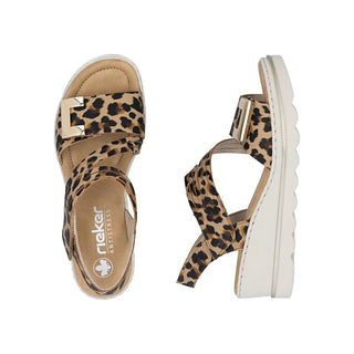 Rosa Wedge Sandal | Leo Beige