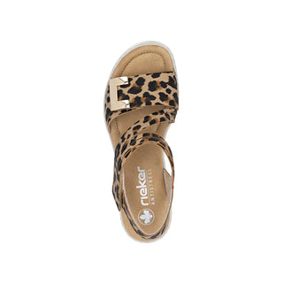 Rosa Wedge Sandal | Leo Beige