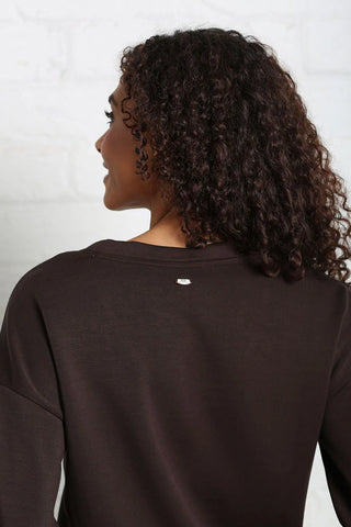 Elara V Neck Sweater  | Chocolate Brown