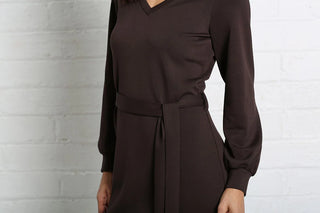 Celia Dress | Chocolate Brown