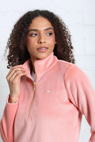 Paige Half Zip | Terracotta