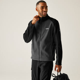 Men's Hedman II Heavyweight Full Zip Fleece | Iron/Black