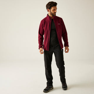 Men's Hadfield Full Zip Fleece | Dark Maroon